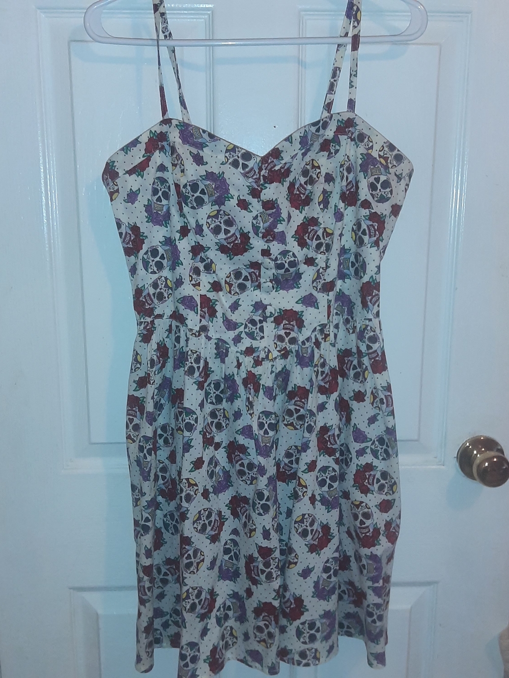 Hell Bunny Cotton Skull Dress